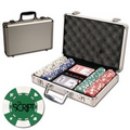 Poker chips set with aluminum chip case - 200 Card chips